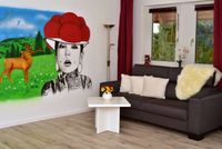 Wohnzimmer Airbrushbild Bollenhut7